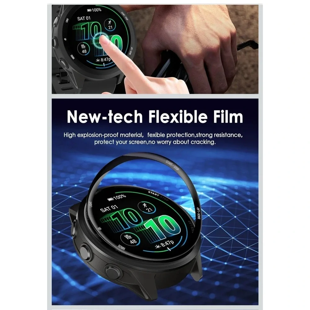 5 Pack Watch Screen Protector for Garmin Forerunner 570 42Mm, TPU Material, Anti